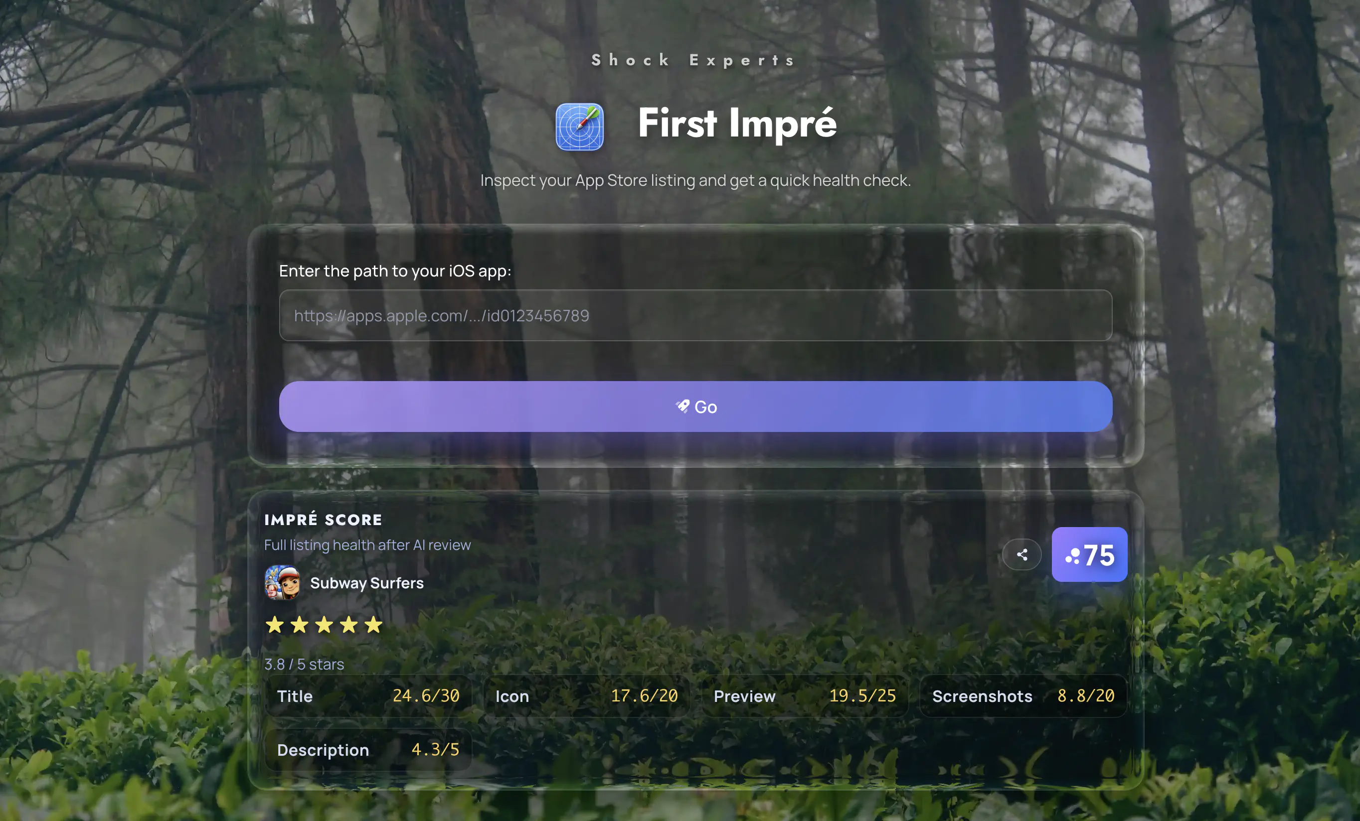 First Impré App Store analysis